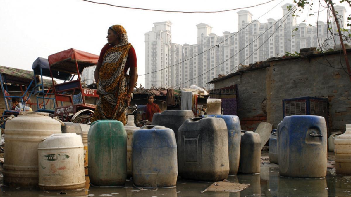 picture of urban setting in  India