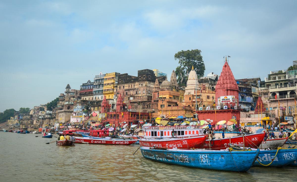 Riverbank of Ganges in Varanasi