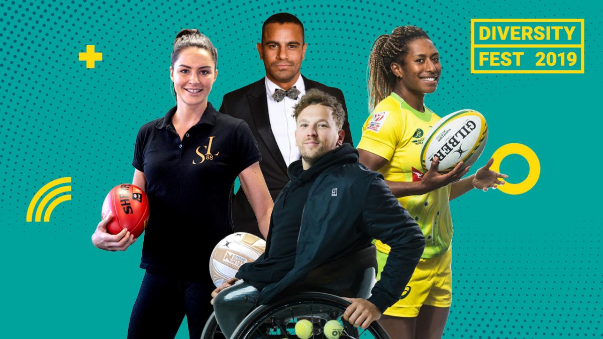 Sharni Layton, Casey Conway, Dylan Alcott, Ellia Green