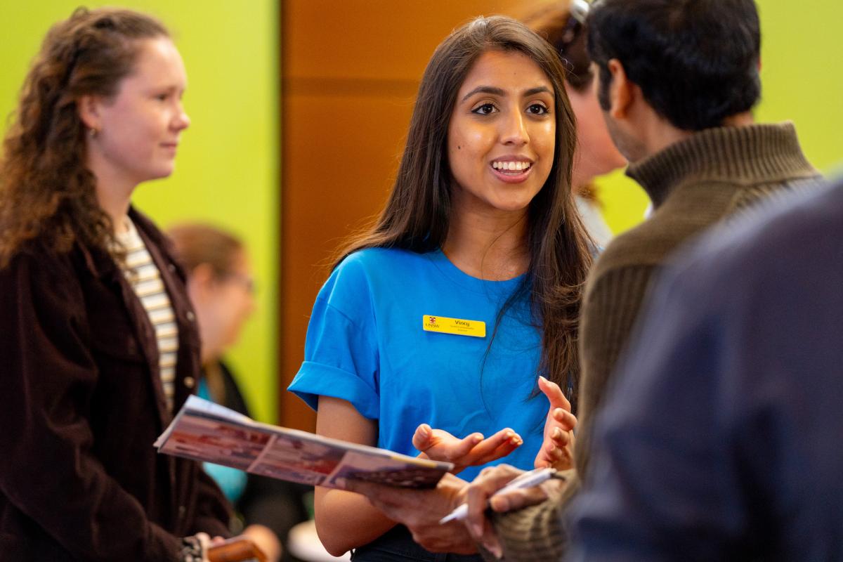 photo of young people talking