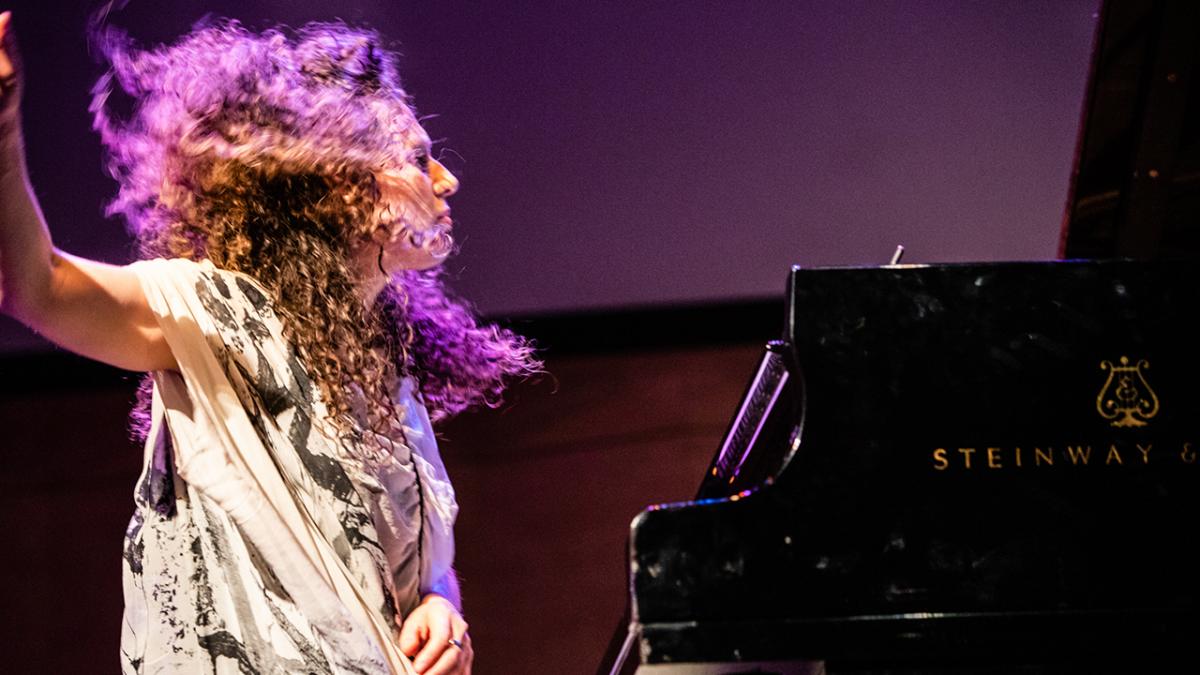 Photo of Sonya Lifschitz playing the piano. Credit eric_van_nieuwland 